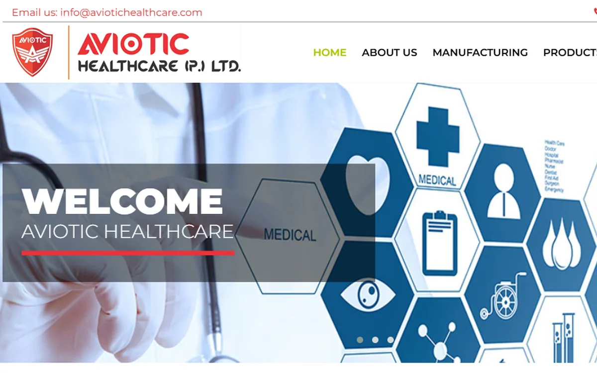 Aviotic Healthcare pharma website